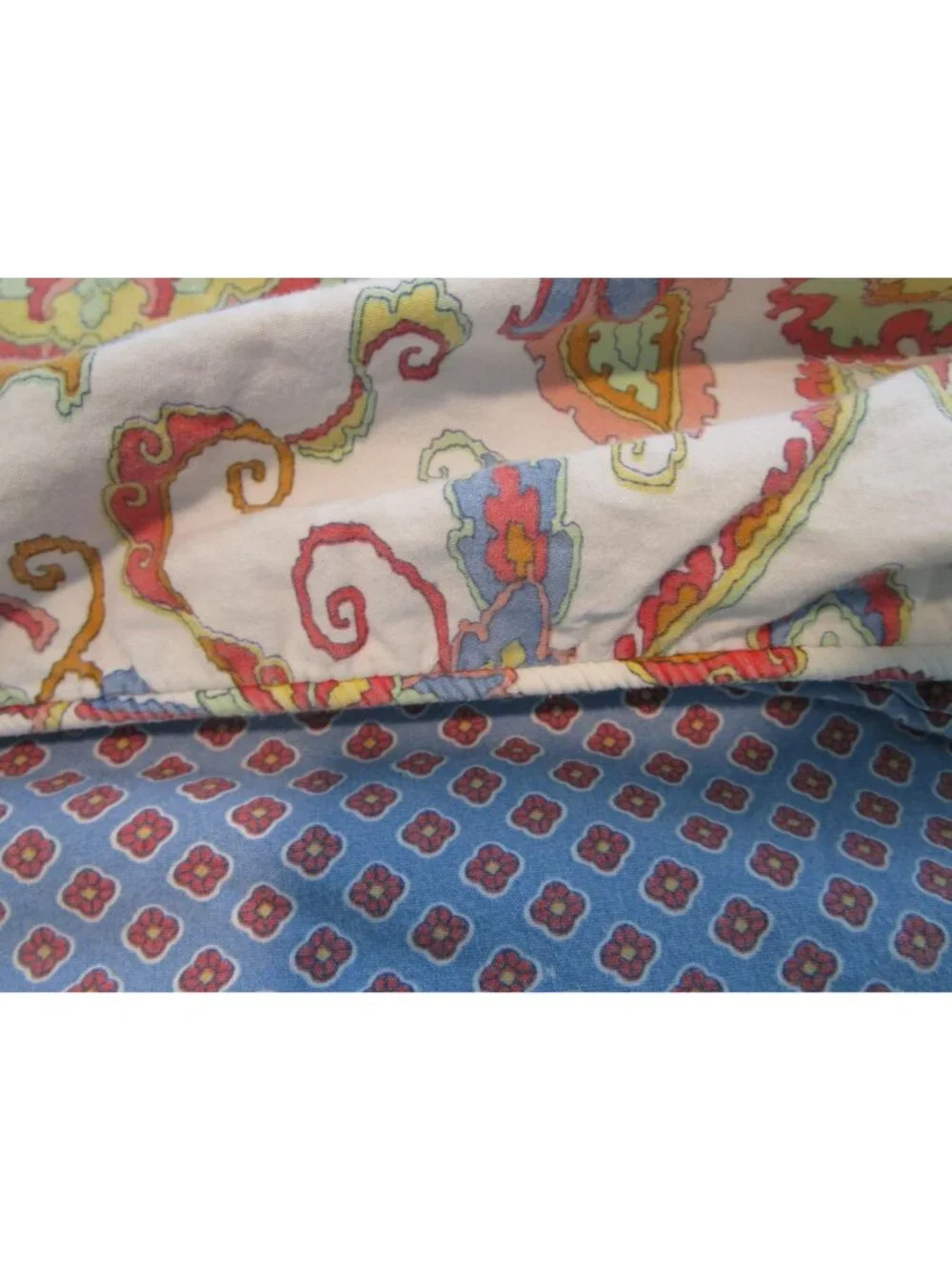 Vintage Lauren Ralph Lauren Full Queen Reversible Duvet Cover Paisley Floral